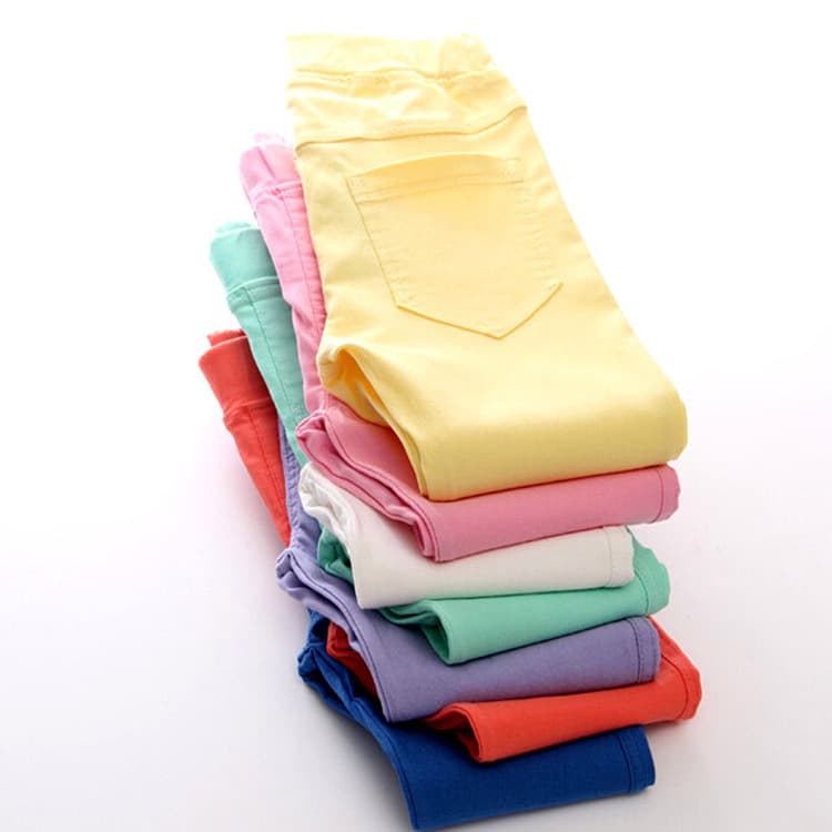 Women's Kids Pencil Leggings Elastic Baby Slimming Pants Smooths Your Silhouette Mid To Large Children's Bottoming Pants Jeans
