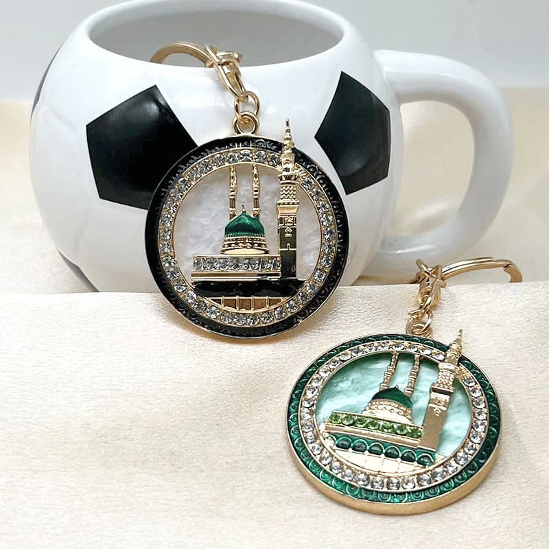 Cross-border Hot-selling House Keychain Pendant Cute Bag Charm Gold-plated Rhinestone Keychain Gift Factory Direct Sale