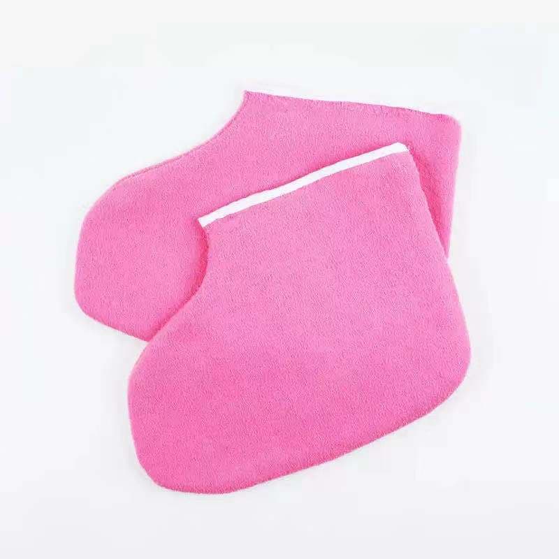 Nail Cotton Gloves, Towel Gloves, Banana Wax Therapy Care Gloves, Cloth Gloves, Random Color