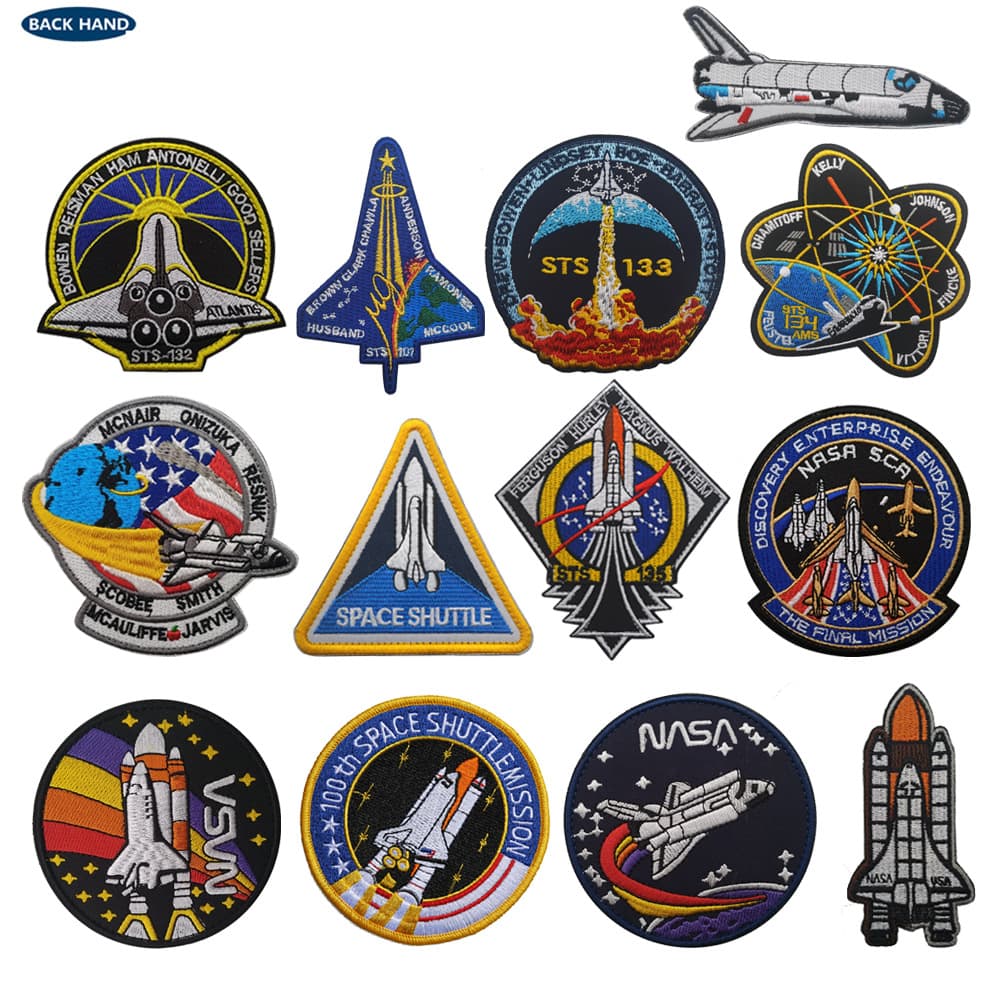 In-stock cross-border source NASA STS Discovery Apollo Astronaut Velcro Patch Embroidered Label
