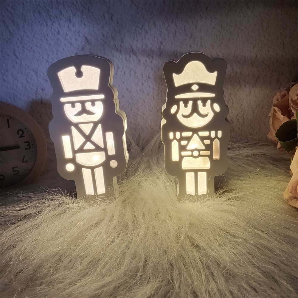 Nutcracker projection wall ornaments cement plaster mold DIY silicone mold