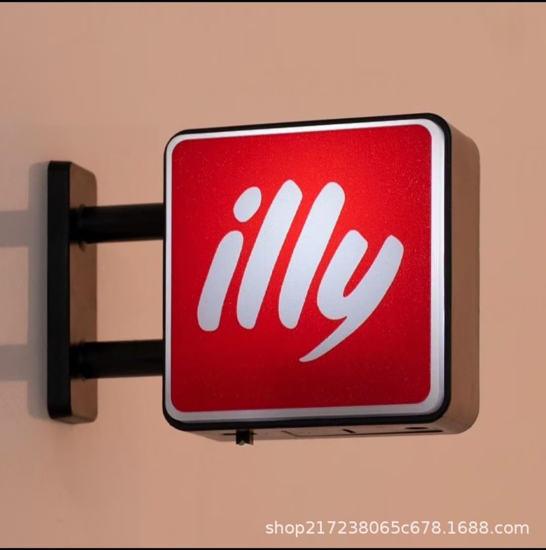 Square Glowing Light Sign Fridge Magnet Japanese Advertising Sign Beer Kirin Cultural Creative Hong Kong Style Mini Fridge Magnet