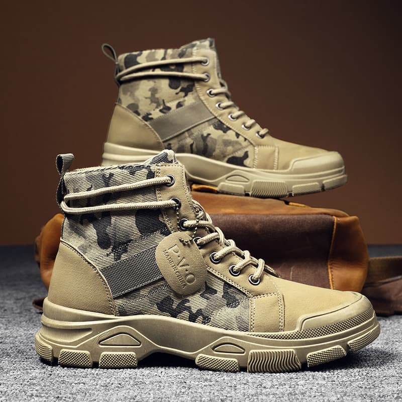Wolf Warrior Martin boots men's camouflage desert boots brigade tactical American paratrooper canvas field army hook workwear boots men