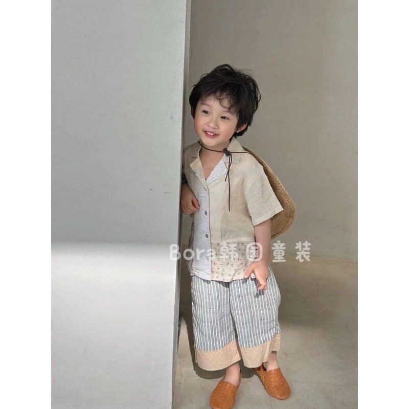 Boys' Short-Sleeve Shirt Kids Summer 2026 New Style Cool Thin Casual Shirt Baby Girls' Trendy Top Fashion