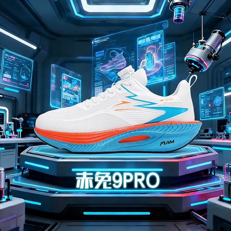 2026 Spring New Lightweight Carbon Plate Twist-Lock Running Shoes for Men and Women Students Breathable Casual Sports Running Shoes Cross-Border