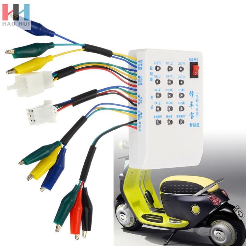 English version of Xiuche Bao electric vehicle controller detector battery tester electric vehicle handlebar Hall tester