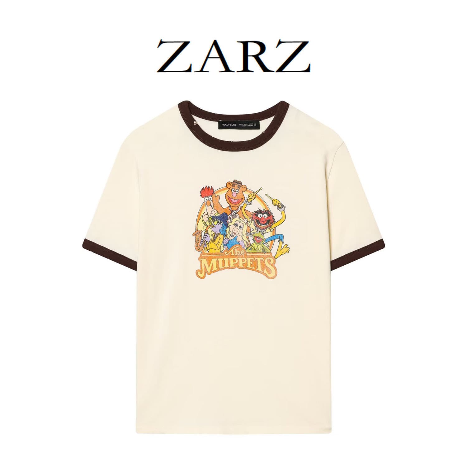 Zarz Self-Made European and American Style New Women's Clothing, Stylish Disney Puppet Show Short-Sleeved T-Shirt 5643050
