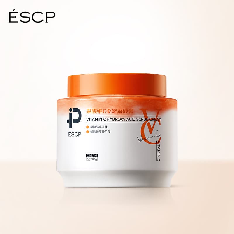Business Cooperation xESCP AHA Vitamin C Gentle Exfoliating Scrub for Body Care Whitening Smoothing Small Batch Customization