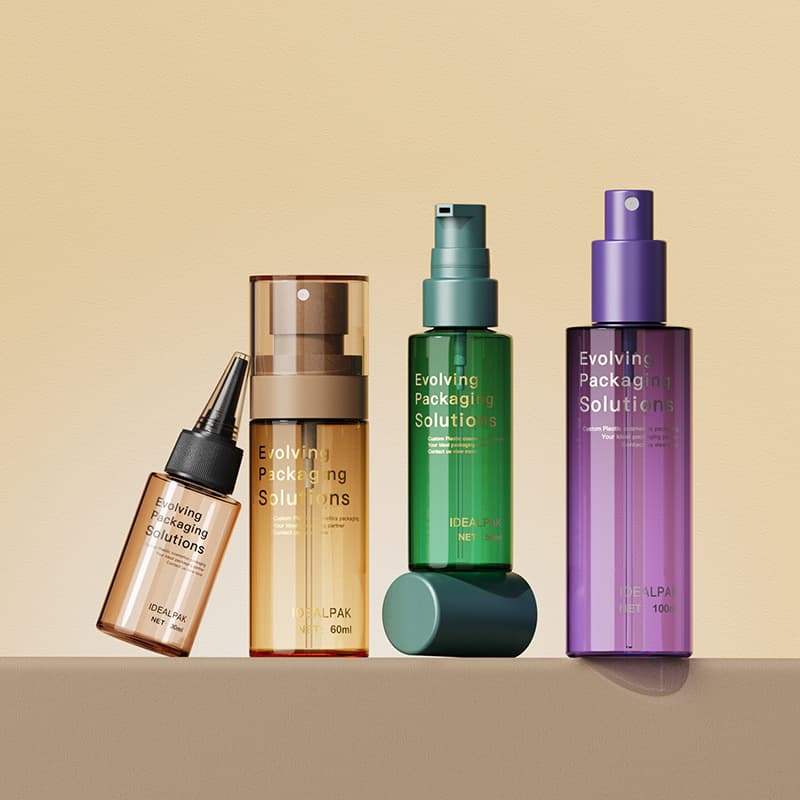 Cross-border High-End Hydrosol Spray Bottle PET Travel Size Rose Essential Oil Spray Bottle Dropper Bottle Soothing Cream Lotion Bottle