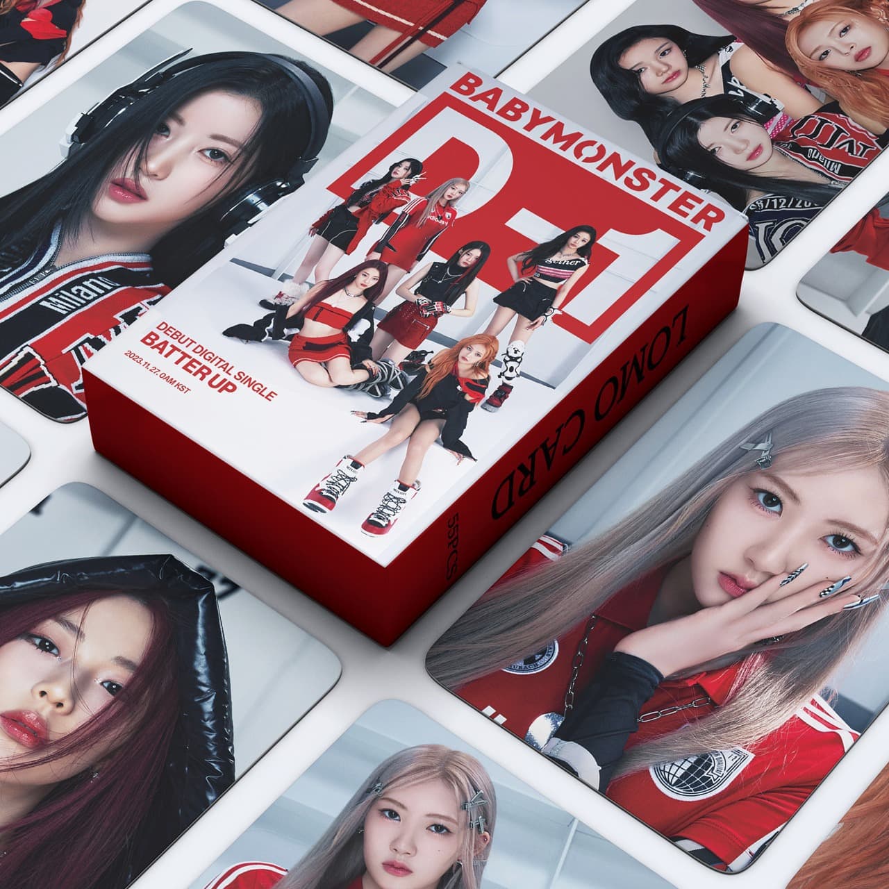 55 BABY MONSTER cards in stock BATTER UP small card HARAM