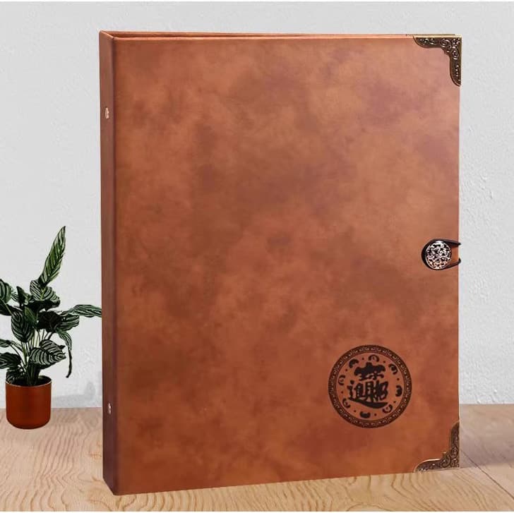 Large Capacity Leather Loose-leaf Album for Domestic and Foreign Banknotes and Coins, Anti-Oxidation and Moisture-Proof Stamp Storage