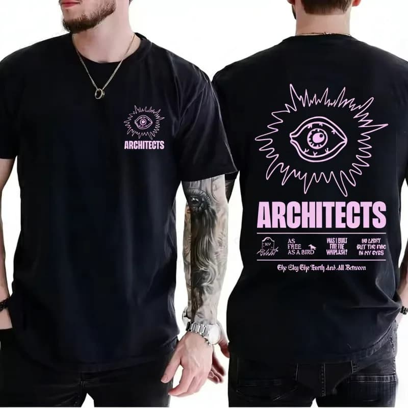 Cross-border European Size Band T-shirt Cotton Casual Loose Men's T-shirts Gru