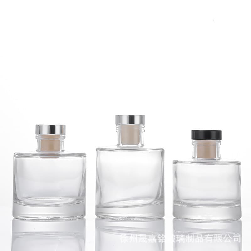 Cross-border Aromatherapy Glass Bottle Empty, Premium Flameless Reed Diffuser Bottle, Home Decor Scent Diffuser