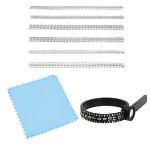 Premium Ring Winding Cord Transparent Spring Rope Ring Measuring Gauge Inner Pad Ring Size Adjuster Tool