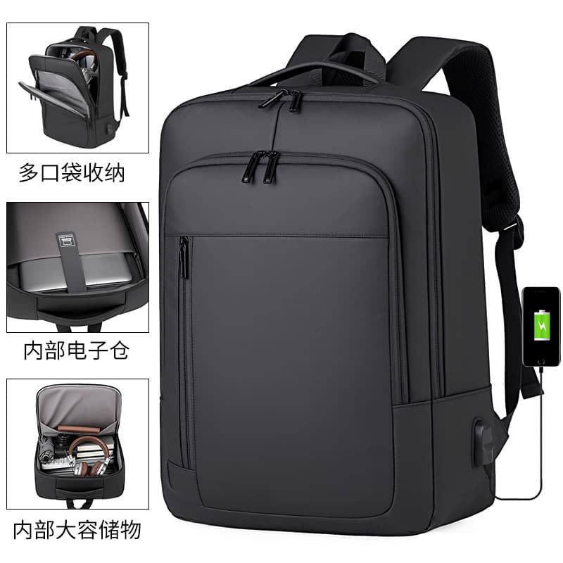 Short-distance travel backpack men's expandable luggage bag large capacity student school bag business trip computer bag men's backpack