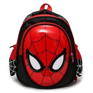 New Children's Backpack Cartoon Anime Trendy Spider-Man Schoolbag Kindergarten Boys Double Shoulder Kids Egg Shell Bag