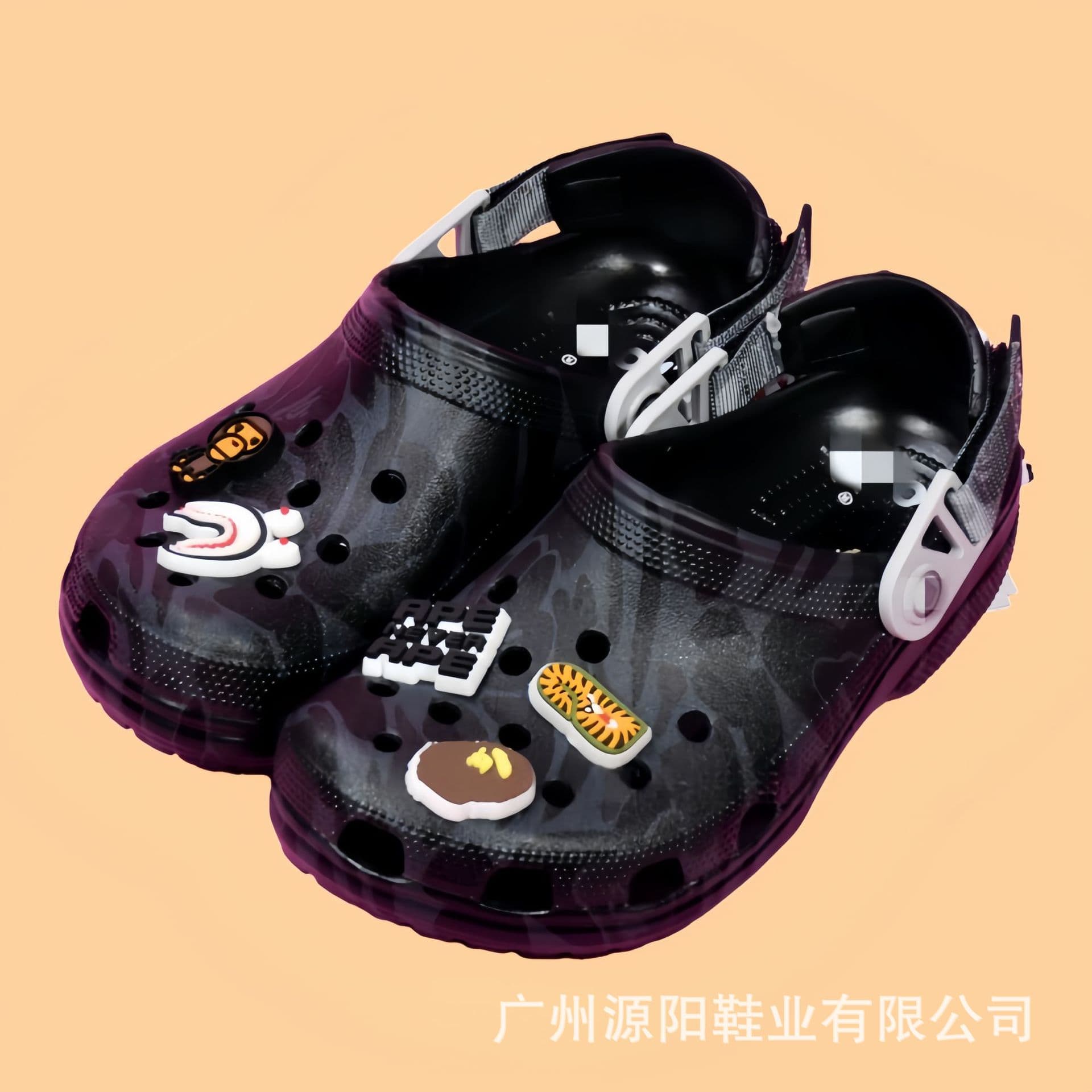 Kajia Adult and Children's Bape Camouflage Ape Head Bape Clogs for Men and Women, Beach Non-Slip Soft-Soled Sandals Wholesale