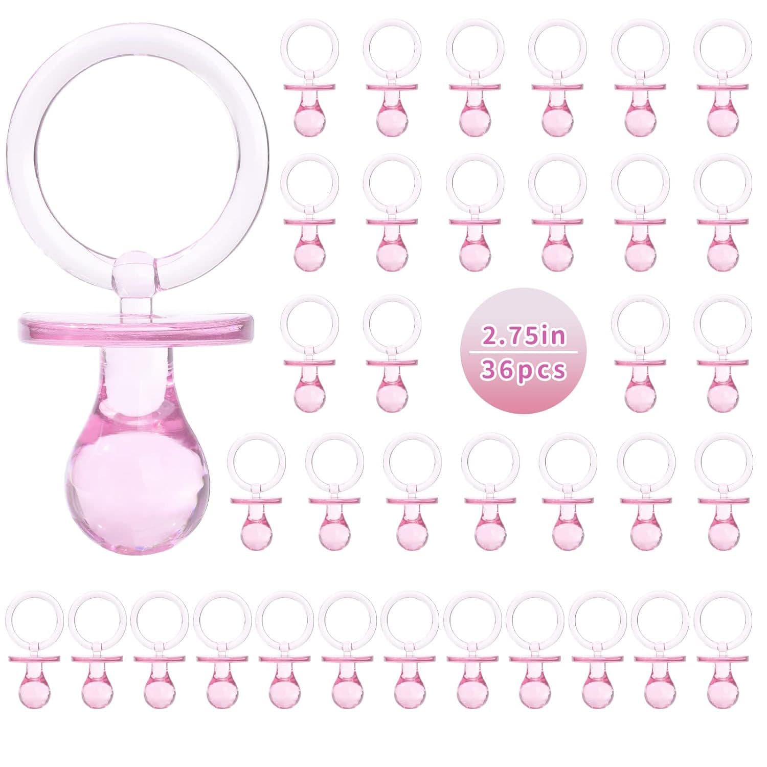 Cross-border baby shower acrylic baby pacifier shower party DIY decorative gift mini pacifier