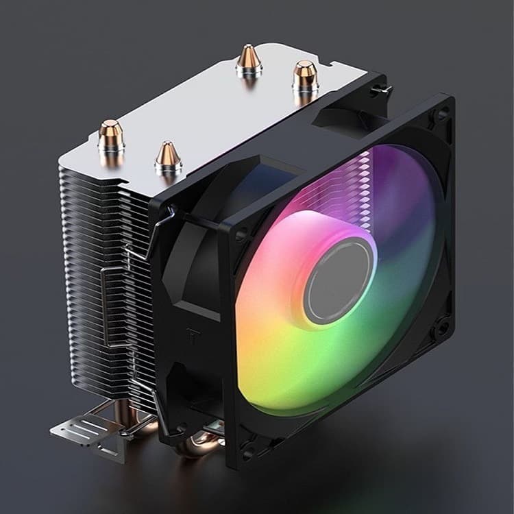 Tianjifeng S20 2-Heatpipe Colorful LED Air CPU Cooler for 115X/17XX/1366 Multi-Socket