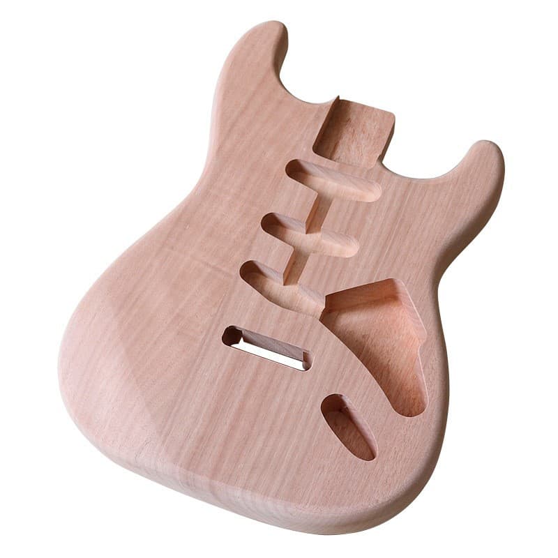Three Single Matte Natural Wood Electric Guitar Body DIY Assembly Parts for Electric Guitar