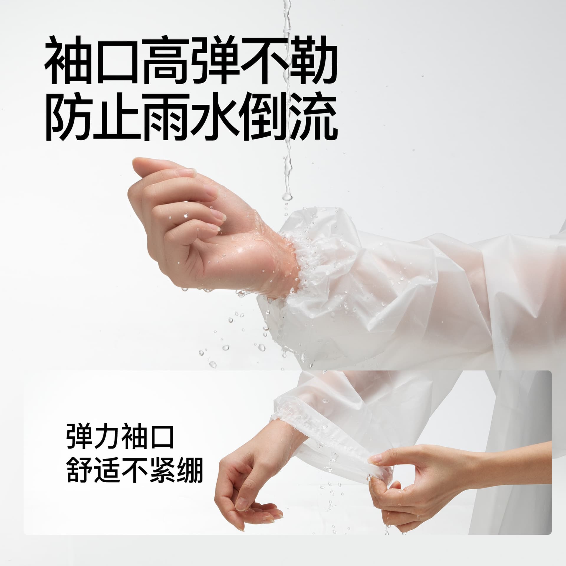 Reusable Raincoat Poncho, One-Piece Full-Body Thickened Heavy Rain Protection, Rider-Specific with Large Integrated Hood