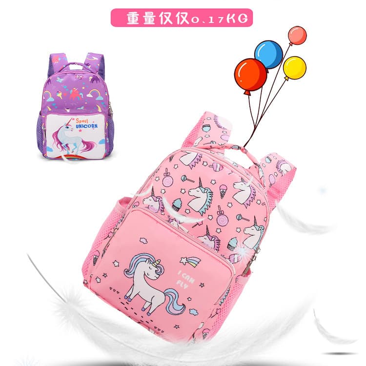 2020 New Children's Backpack Cartoon Cute Unicorn Baby Backpack Kindergarten School Bag Manufacturer Wholesale