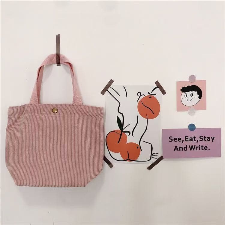 Corduroy Handheld Small Pouch