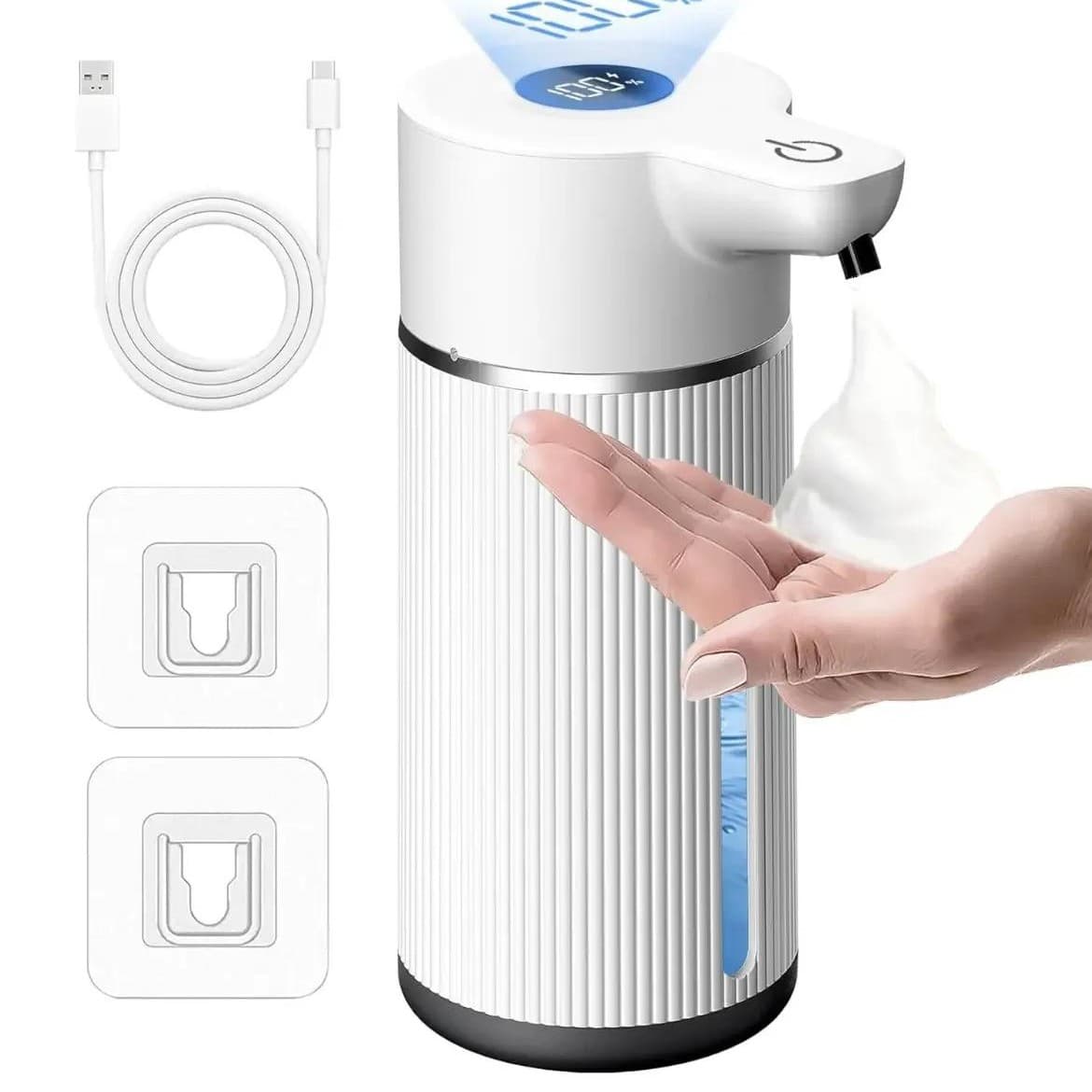New Wall-Mounted Smart Hand Washing Machine with Large Capacity, Automatic Sensor Foam Soap Dispenser, Direct from Factory
