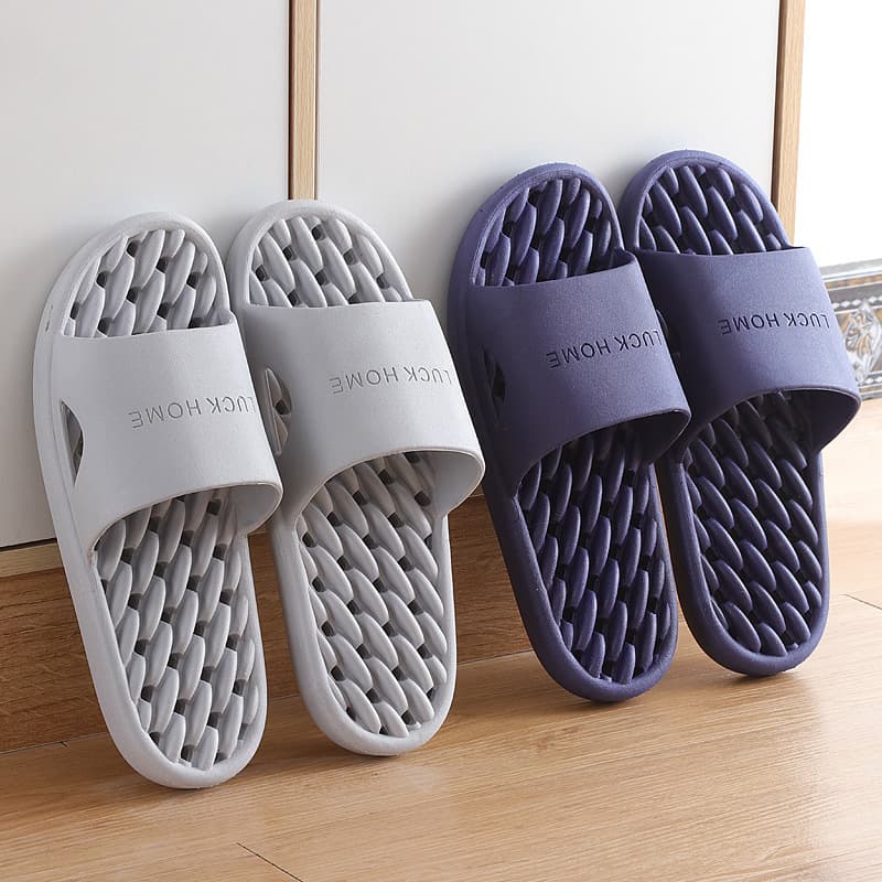 Anti-Slip Plastic Hotel Slippers for Men and Women Couples Indoor Home Use Bathroom Slippers PVC Bottom Shoes Comfortable All Seasons