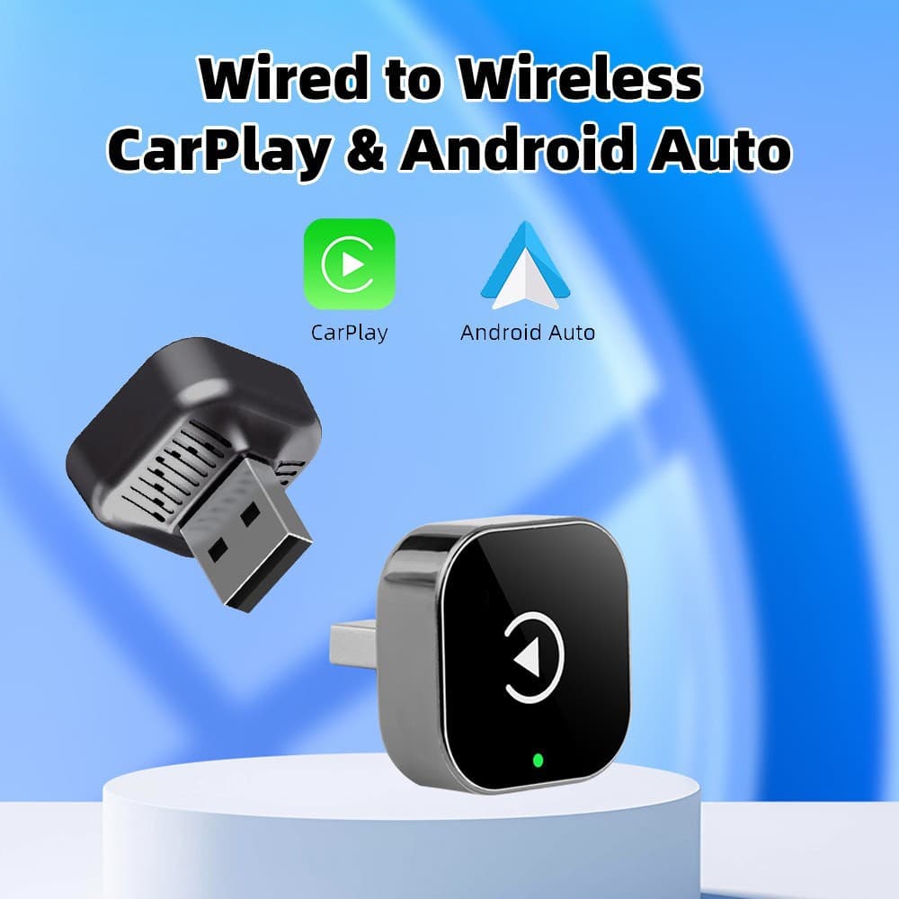 Cross-Border 2-in-1 CarPlay Box Wired to Wireless Android Auto Adapter Car Machine Interconnection Box