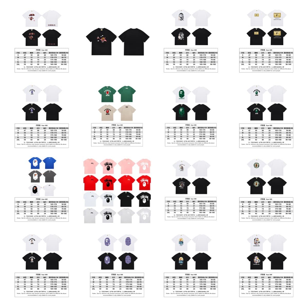 Cross-border Streetwear 2025SS Summer Monkey Camouflage Unisex Casual Versatile Short Sleeve Crew Neck T-Shirt