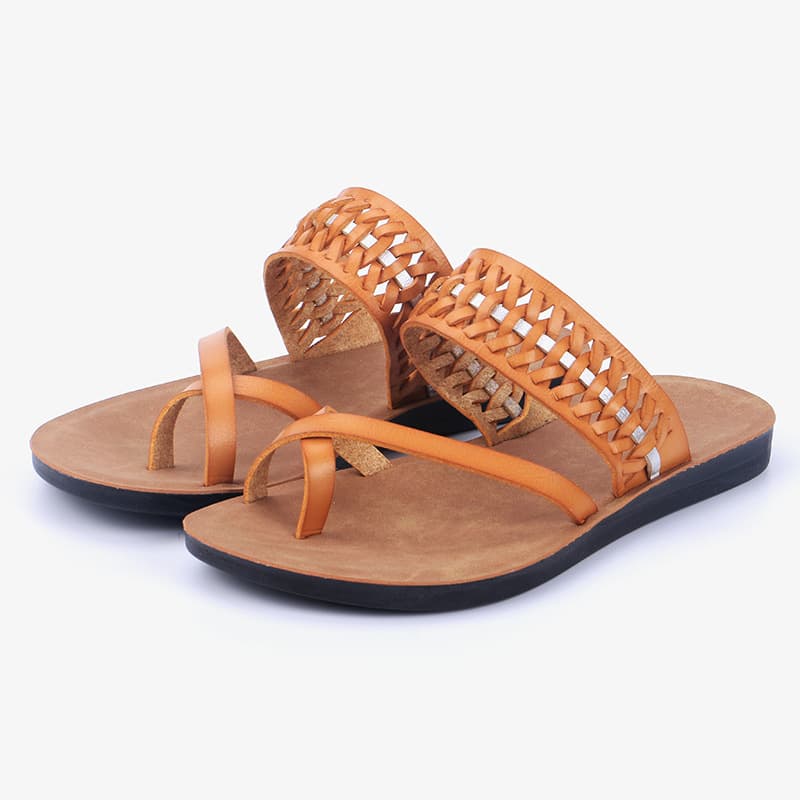 Women's Flip Flops Summer New Cross-Border Flat Hollow High Appearance Beach Shoes Fashion Toe Separator Slippers Cross-Border