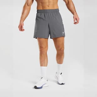 GYMSHARK Men's Shorts Summer Sports Casual Quick-Dry Straight-Leg 5-Inch Athletic Shorts Shark