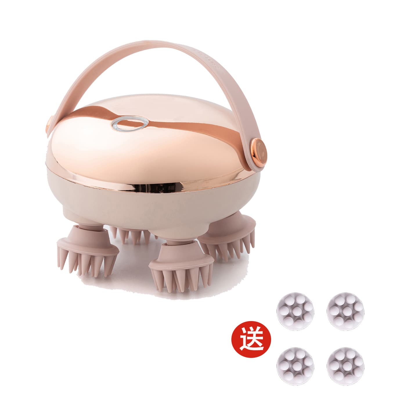 Cross-border Special Head Massager for Stress Relief, Acupoint Scalp Meridian Red Light Massager, Portable Pet Massage Device
