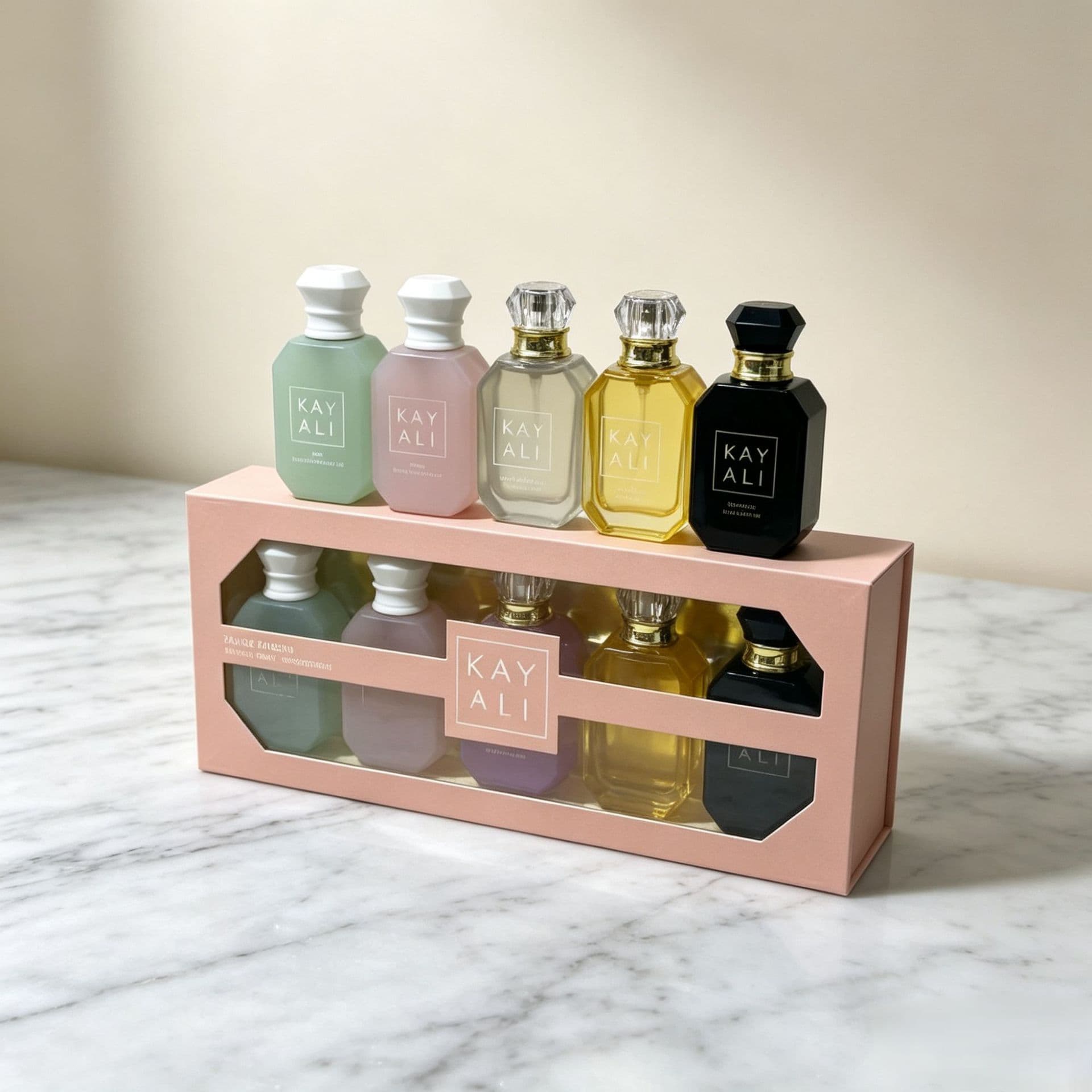 High-Quality Pink KAYALI Perfume Five-Piece Set for Men and Women Long-Lasting Fragrance Arab Dubai New Product