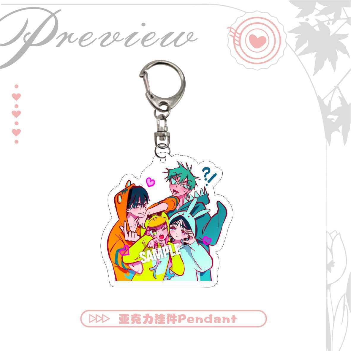 Alien Stage Merch mizi ivan till sua Acrylic Keychain Double-Sided Shimmer Badge
