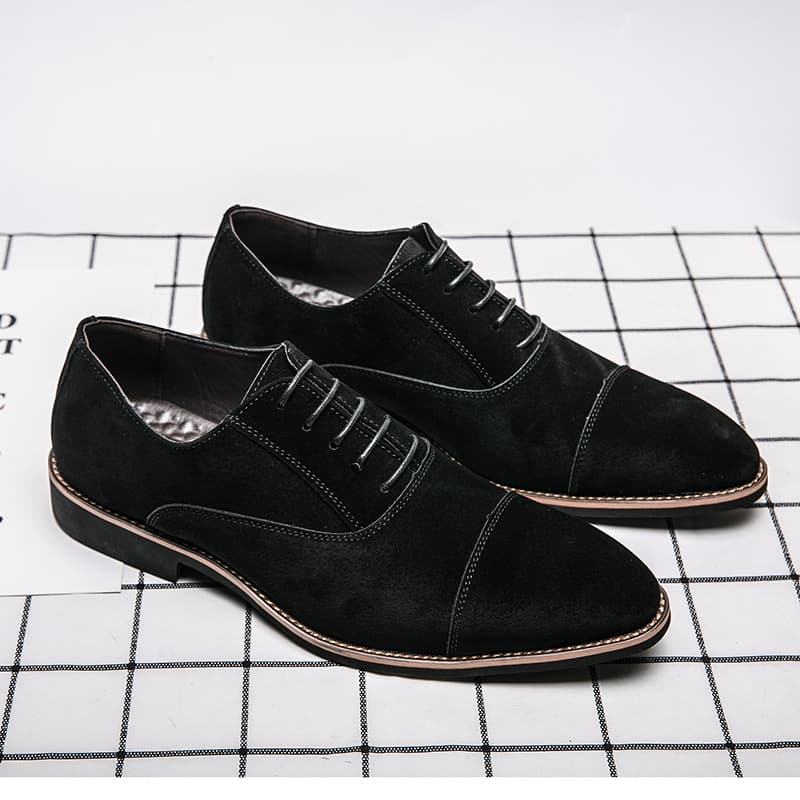 Men's Leather Shoes Cross-Border Large Size Business Casual Formal Leather Shoes Suede Reverse Leather Shoes