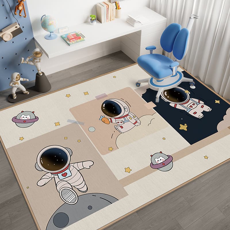 Donier Study Chair Mat, Water-Absorbent, Non-Slip Cartoon Rug for Study Room, Living Room, Reading Area, Home Bedroom