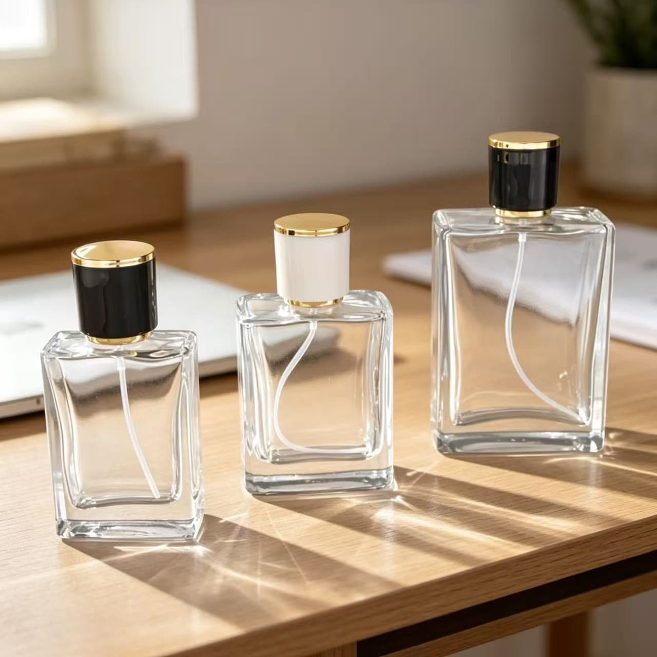F092D Screw Cap 30ML Perfume Refillable Bottle 50ML 100ML Glass Perfume Spray Bottle Empty Bottle Sample Bottle
