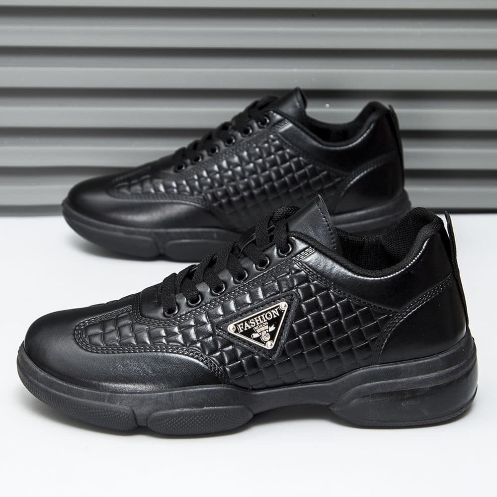 2026 New Fashion Casual Leather Shoes Versatile Breathable Running Shoes Thick Sole Anti-Slip Wear-Resistant Leather Work Shoes for Men