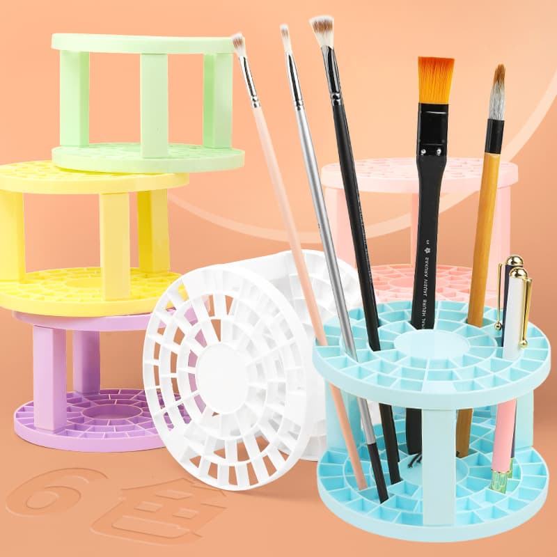 Children's painting pen holder hole inserts plastic storage brush pen holder removable multi-functional gouache watercolor brush pen holder