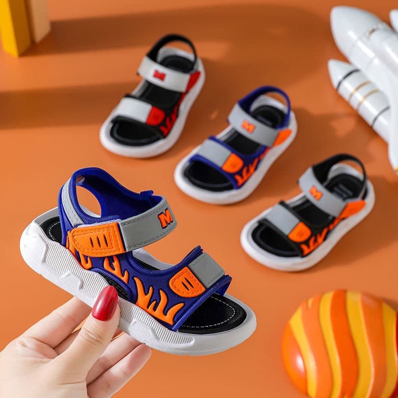 Boys' Sandals 2025 New Summer Trendy Soft Sole Cool Shoes for Toddlers and Kids, Beach Sandals