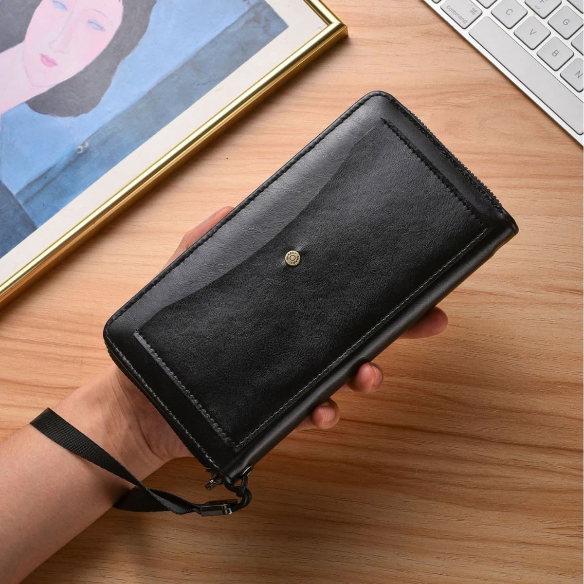 2026 New Cross-Border Men's Wallet Versatile Long Zipper Clutch Large Capacity Coin Purse Wholesale from Manufacturer
