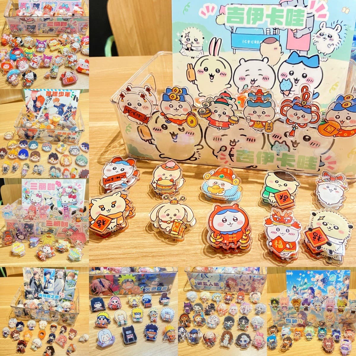 Anime Cartoon Butt Clips Novelty Shapes (50pcs/box) High-Aesthetic Journal Sticker Storage Clips Memo Clips