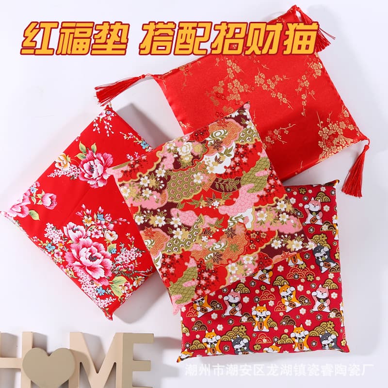 Factory Direct Supply Lucky Cat Cushion Golden Pig Money Bank Craft Decorative Accessories Wholesale Specifications Fabric Boutique