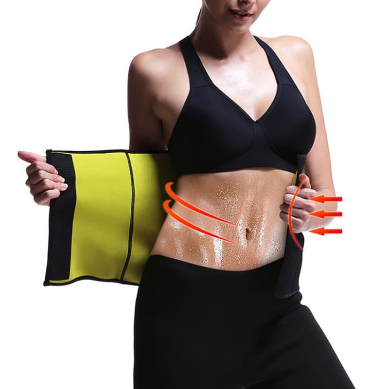 Women's Sweat-Enhancing Waist Trimmer Belt with Velcro, Postpartum Waist Cincher, Sauna Sweat Belt for Fitness and Back Support