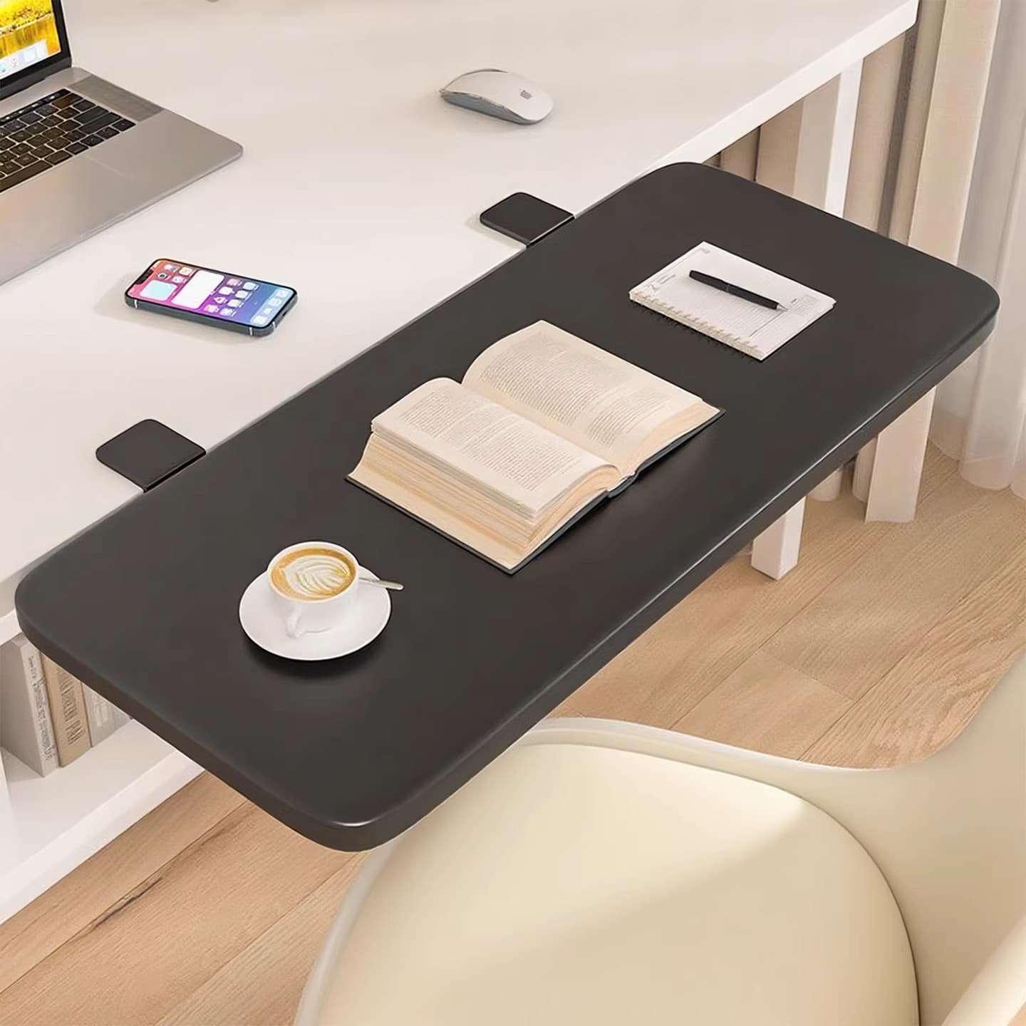 Desktop Extension Board Foldable Arm Support Keyboard Tray Desktop Extension Computer Desk Space Expansion Tool