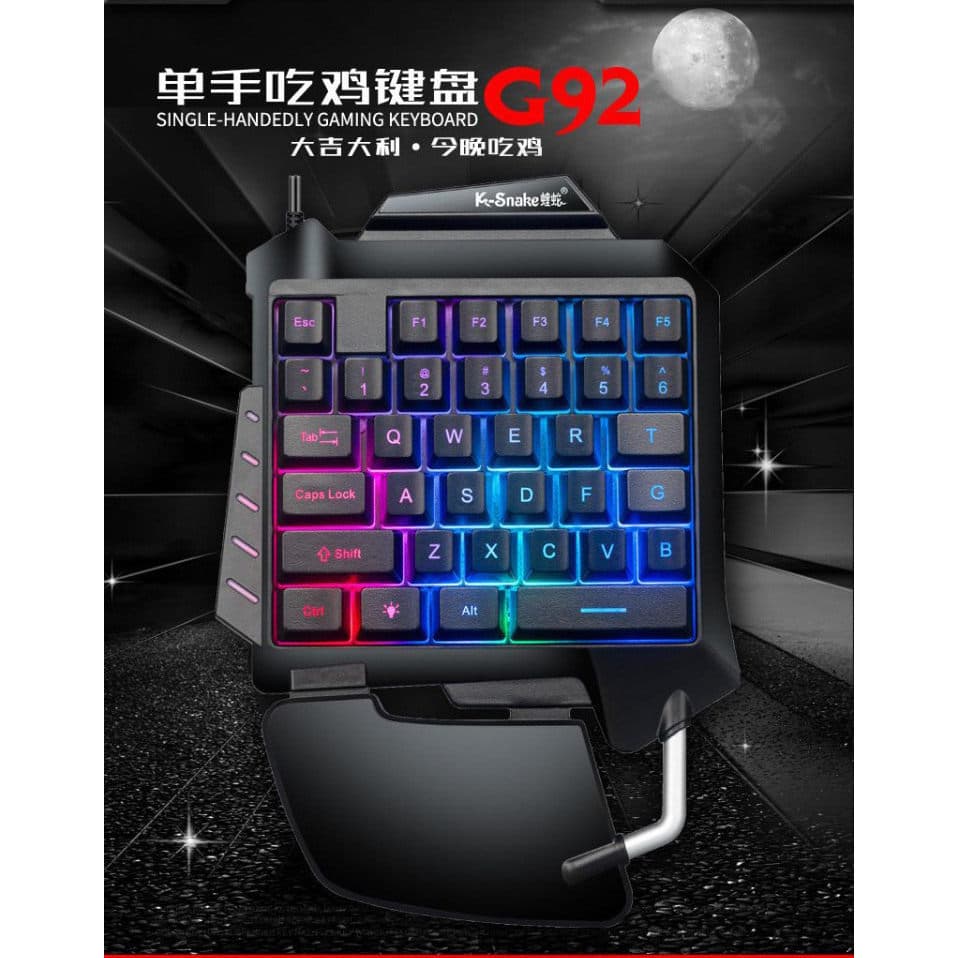 Free Wolf K15 Wired Gaming Keyboard Mechanical Feel PUBG E-Sports Keyboard for Amazon eBay Dropshipping