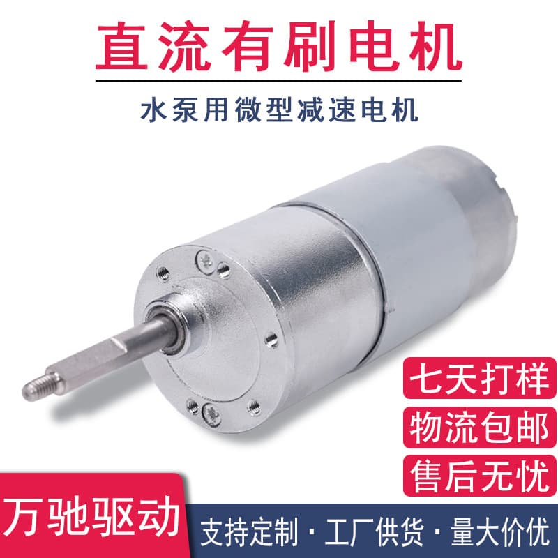12V Geared Motor with Metal Gearbox, Suitable for Underwater Robot, Water Pump Motor, DC Motor