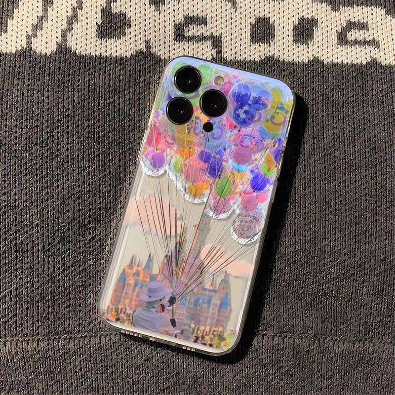 Balloon Castle Case for iPhone 15 Pro Max, Apple 16, Ins Style 14, Trendy 13, Shockproof 12